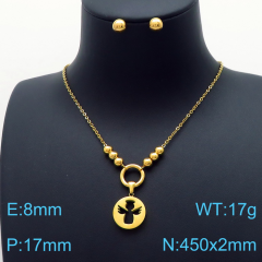 Stainless steel jewelry Necklace Earrings set Wholesale