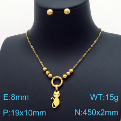Stainless steel jewelry Necklace Earrings set Wholesale