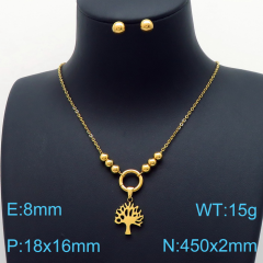 Stainless steel jewelry Necklace Earrings set Wholesale