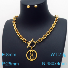 Stainless steel jewelry Necklace Earrings set Wholesale