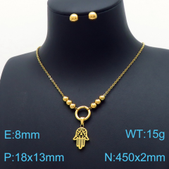Stainless steel jewelry Necklace Earrings set Wholesale