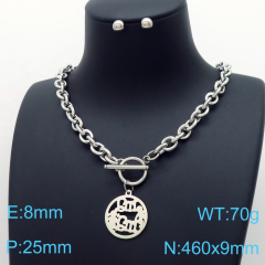 Stainless steel jewelry Necklace Earrings set Wholesale