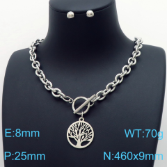 Stainless steel jewelry Necklace Earrings set Wholesale