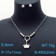 Stainless steel jewelry Necklace Earrings set Wholesale