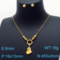 Stainless steel jewelry Necklace Earrings set Wholesale