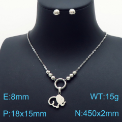Stainless steel jewelry Necklace Earrings set Wholesale