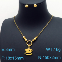 Stainless steel jewelry Necklace Earrings set Wholesale