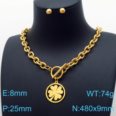 Stainless steel jewelry Necklace Earrings set Wholesale