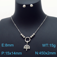 Stainless steel jewelry Necklace Earrings set Wholesale