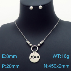 Stainless steel jewelry Necklace Earrings set Wholesale