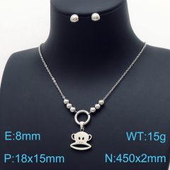 Stainless steel jewelry Necklace Earrings set Wholesale