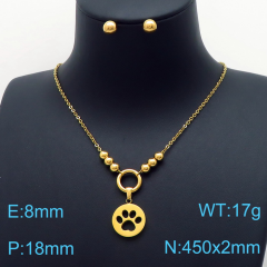 Stainless steel jewelry Necklace Earrings set Wholesale