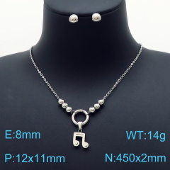 Stainless steel jewelry Necklace Earrings set Wholesale