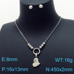 Stainless steel jewelry Necklace Earrings set Wholesale