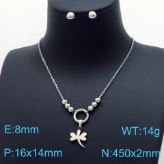 Stainless steel jewelry Necklace Earrings set Wholesale
