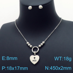 Stainless steel jewelry Necklace Earrings set Wholesale