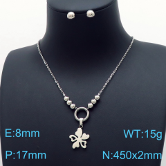Stainless steel jewelry Necklace Earrings set Wholesale