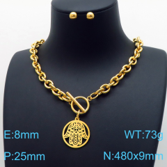 Stainless steel jewelry Necklace Earrings set Wholesale
