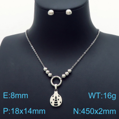 Stainless steel jewelry Necklace Earrings set Wholesale