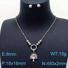 Stainless steel jewelry Necklace Earrings set Wholesale
