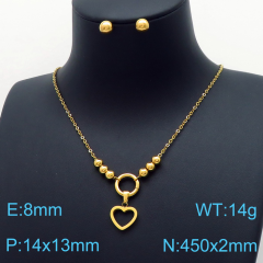 Stainless steel jewelry Necklace Earrings set Wholesale