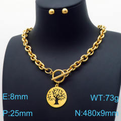 Stainless steel jewelry Necklace Earrings set Wholesale