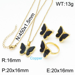 Stainless steel jewelry Necklace Earrings rings set Wholesale