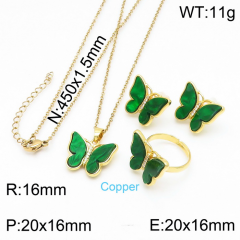 Stainless steel jewelry Necklace Earrings rings set Wholesale