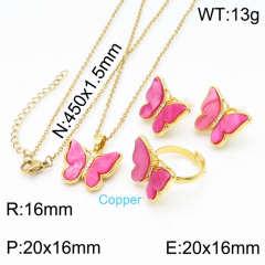 Stainless steel jewelry Necklace Earrings rings set Wholesale