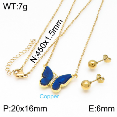 Stainless steel jewelry Necklace Earrings set Wholesale