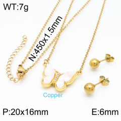 Stainless steel jewelry Necklace Earrings set Wholesale