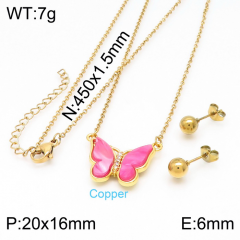 Stainless steel jewelry Necklace Earrings set Wholesale