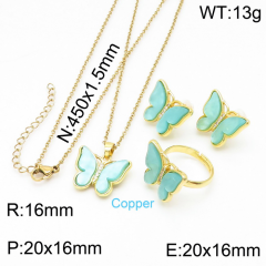 Stainless steel jewelry Necklace Earrings rings set Wholesale