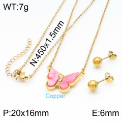 Stainless steel jewelry Necklace Earrings set Wholesale