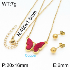 Stainless steel jewelry Necklace Earrings set Wholesale