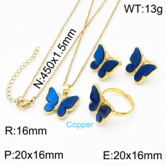 Stainless steel jewelry Necklace Earrings rings set Wholesale