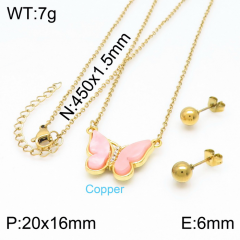 Stainless steel jewelry Necklace Earrings set Wholesale
