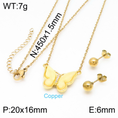 Stainless steel jewelry Necklace Earrings set Wholesale