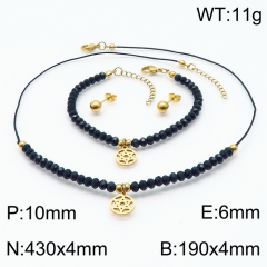 Stainless steel jewelry Necklace Earrings Bracelet set Wholesale