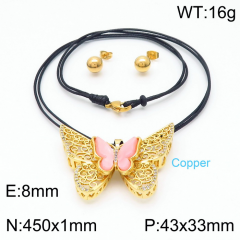 Stainless steel jewelry Necklace Earrings set Wholesale