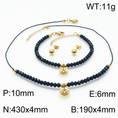 Stainless steel jewelry Necklace Earrings Bracelet set Wholesale