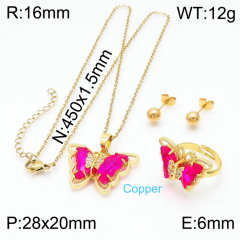 Stainless steel jewelry Necklace Earrings rings set Wholesale
