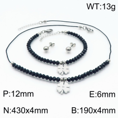 Stainless steel jewelry Necklace Earrings Bracelet set Wholesale