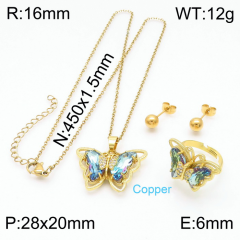 Stainless steel jewelry Necklace Earrings rings set Wholesale