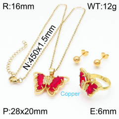 Stainless steel jewelry Necklace Earrings rings set Wholesale