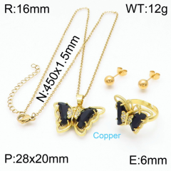 Stainless steel jewelry Necklace Earrings rings set Wholesale
