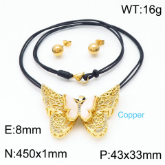 Stainless steel jewelry Necklace Earrings set Wholesale