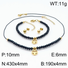 Stainless steel jewelry Necklace Earrings Bracelet set Wholesale