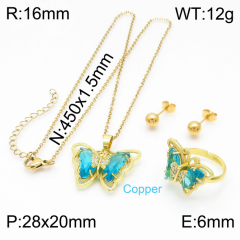 Stainless steel jewelry Necklace Earrings rings set Wholesale