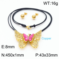 Stainless steel jewelry Necklace Earrings set Wholesale